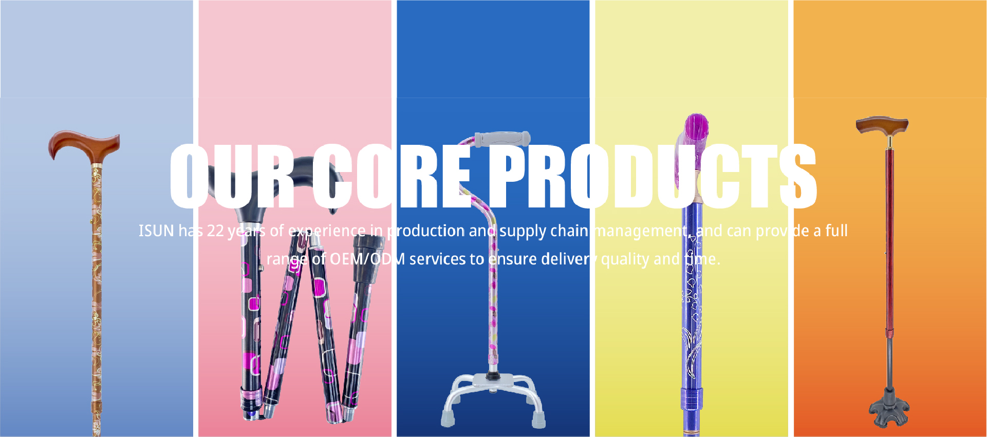 ISUN Trekking pole for Walking in the world